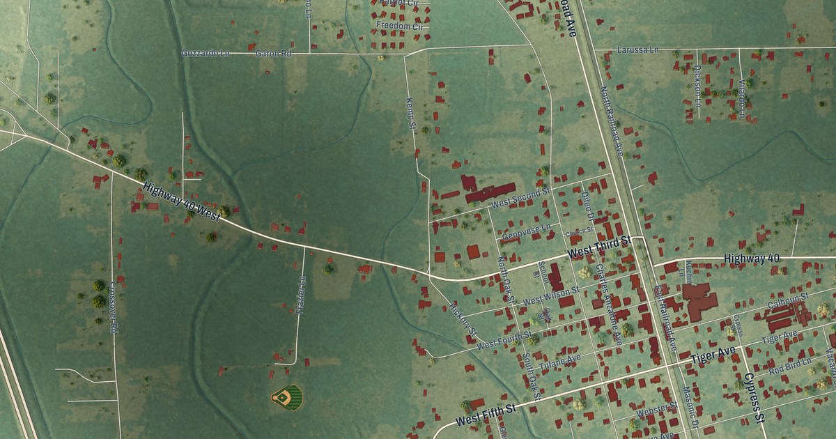 Map of Independence, Louisiana in 2026