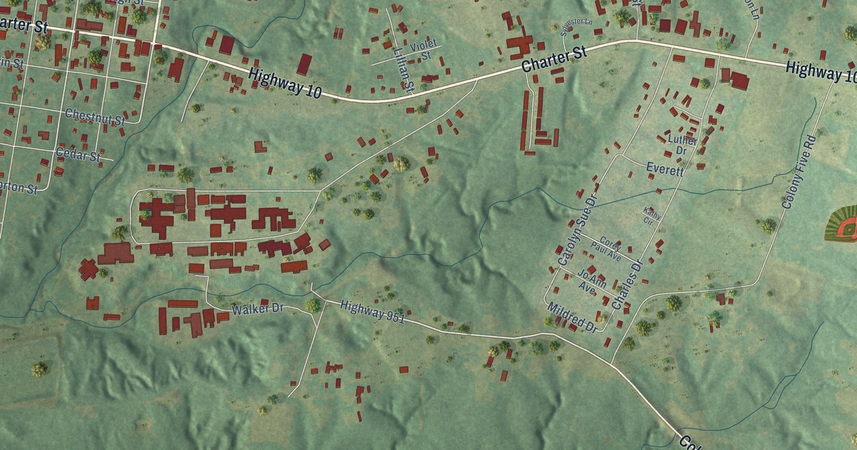 Map of Jackson, Louisiana in 2026