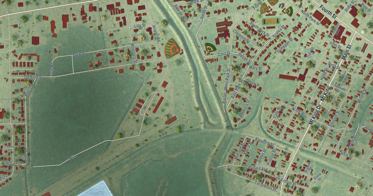 Map of Jonesville, Louisiana in 2026