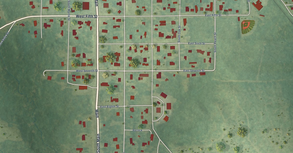 Map of Junction City, Louisiana in 2026