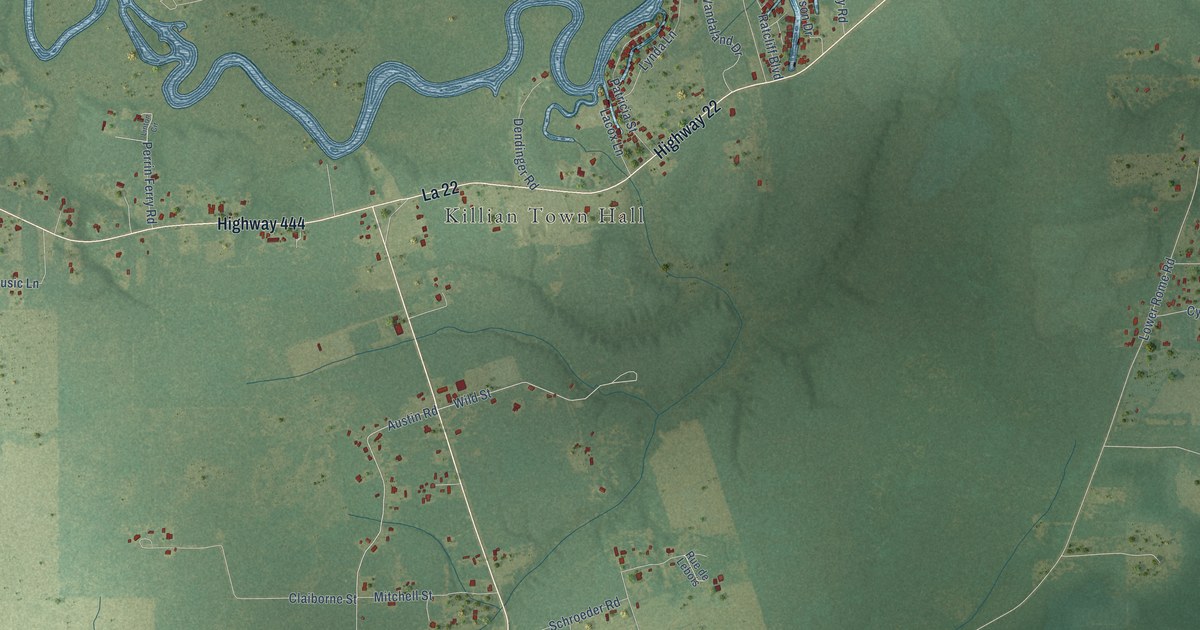 Map of Killian, Louisiana in 2026