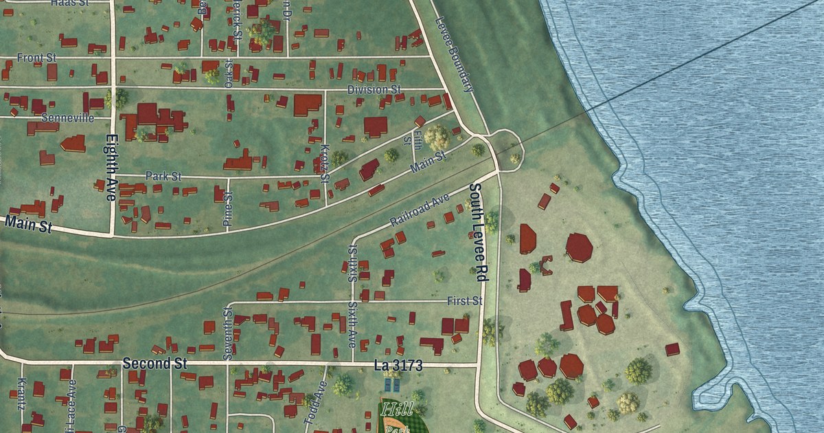 Map of Krotz Springs, Louisiana in 2026