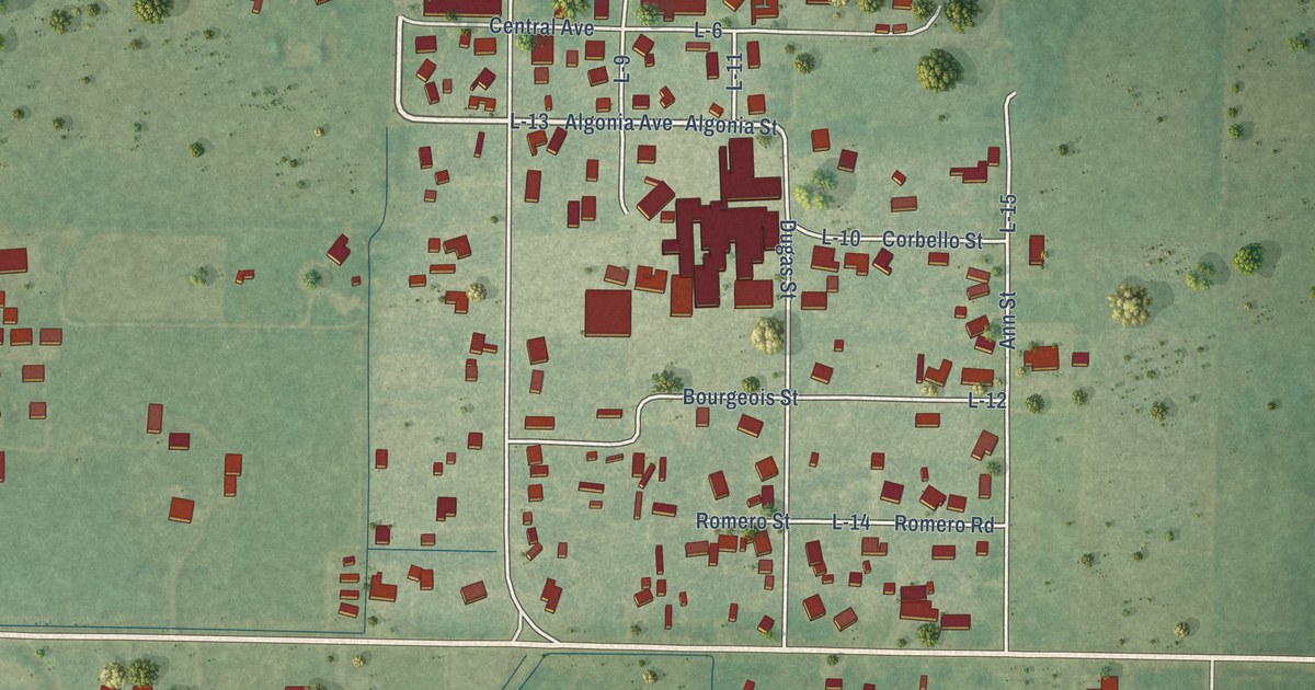 Map of Lacassine, Louisiana in 2026