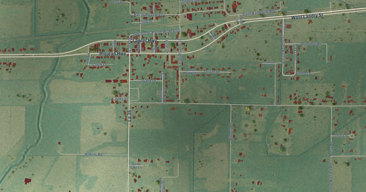Map of Lawtell, Louisiana in 2026