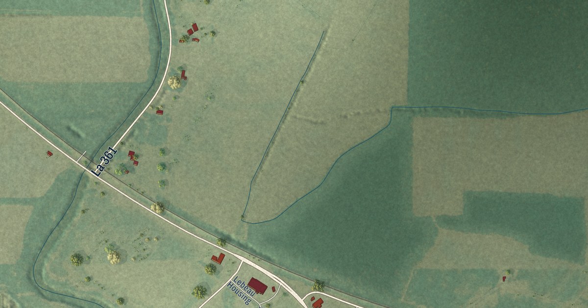 Map of Lebeau, Louisiana in 2026