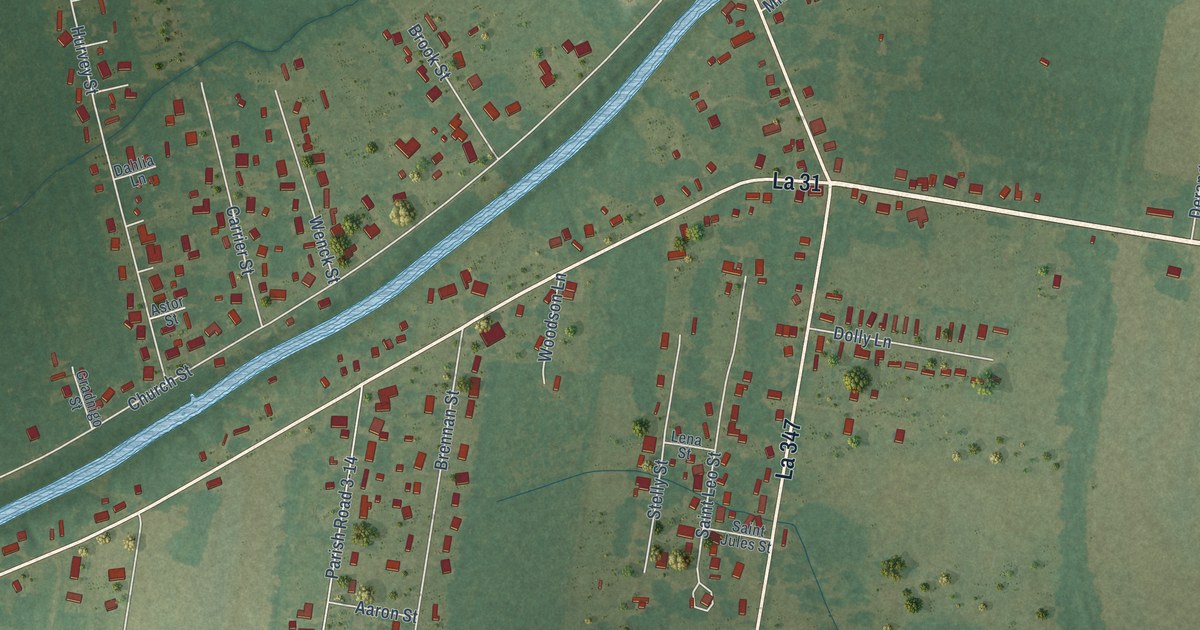 Map of Leonville, Louisiana in 2026