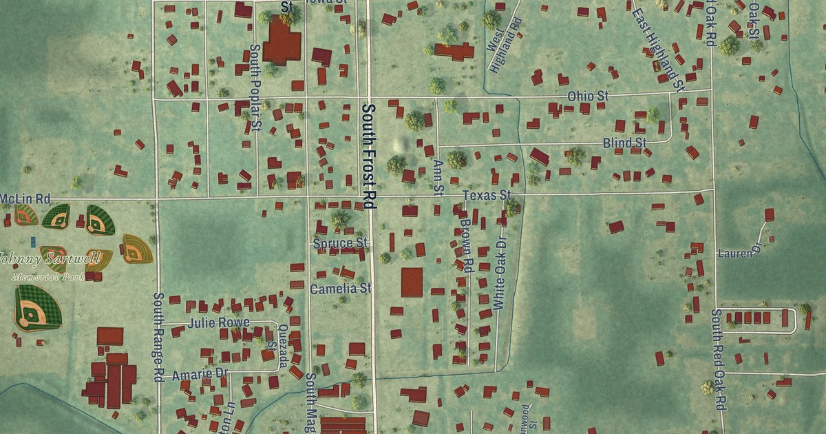 Map of Livingston, Louisiana in 2026