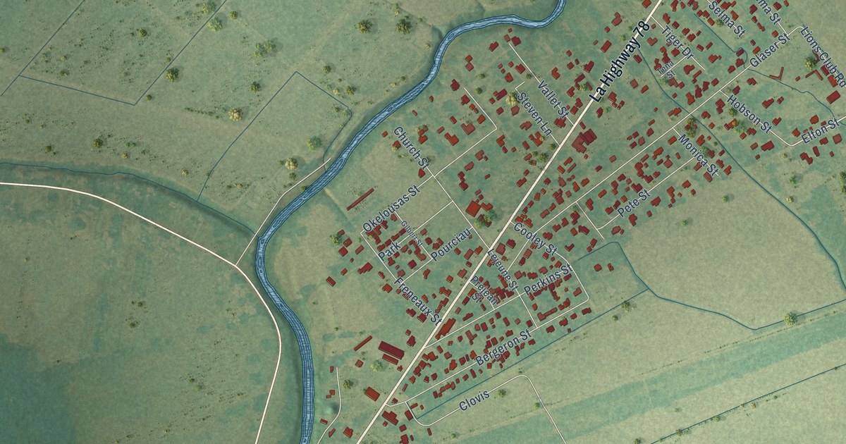 Map of Livonia, Louisiana in 2026