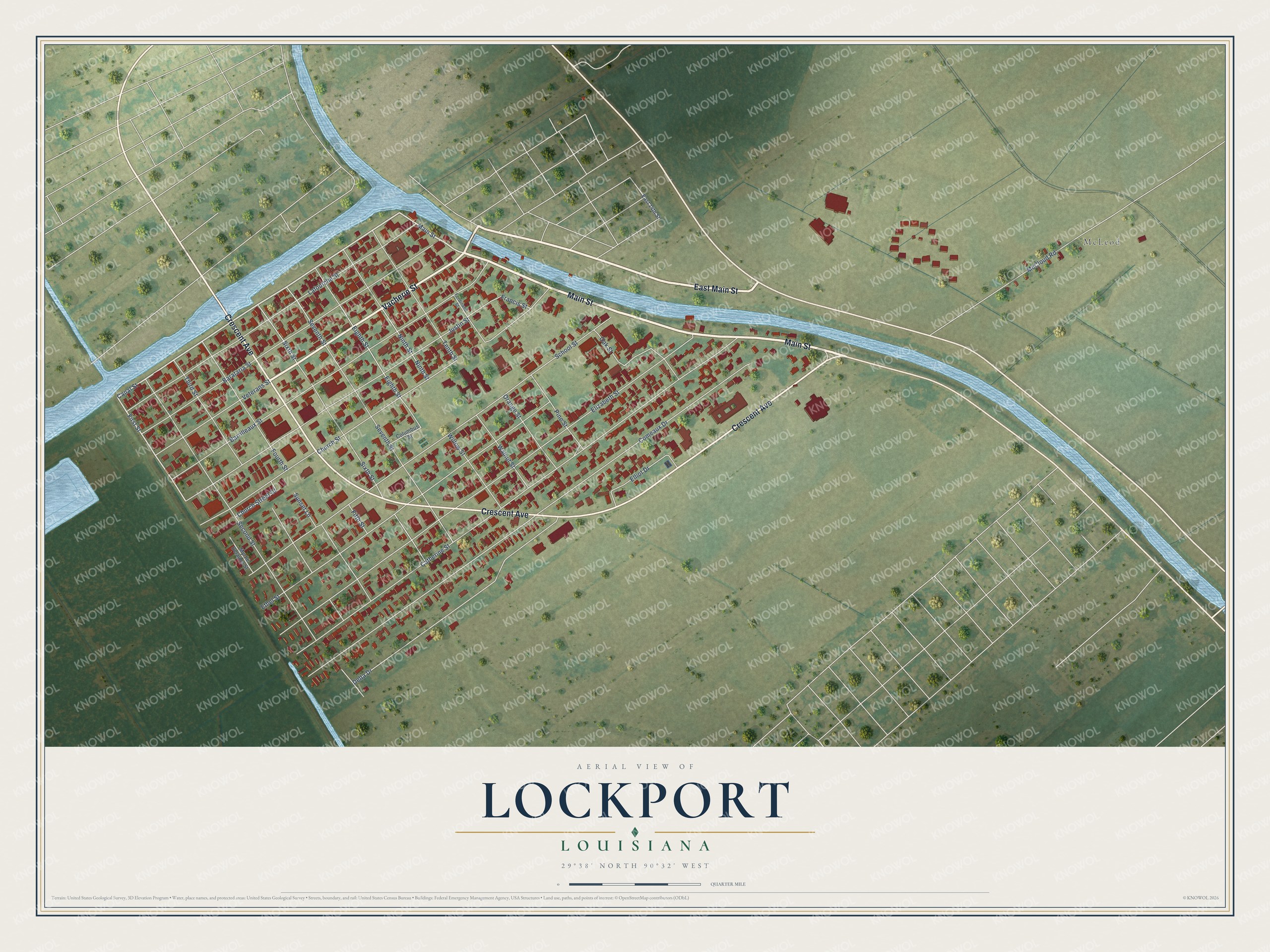 Watermarked full-map preview of Lockport, Louisiana