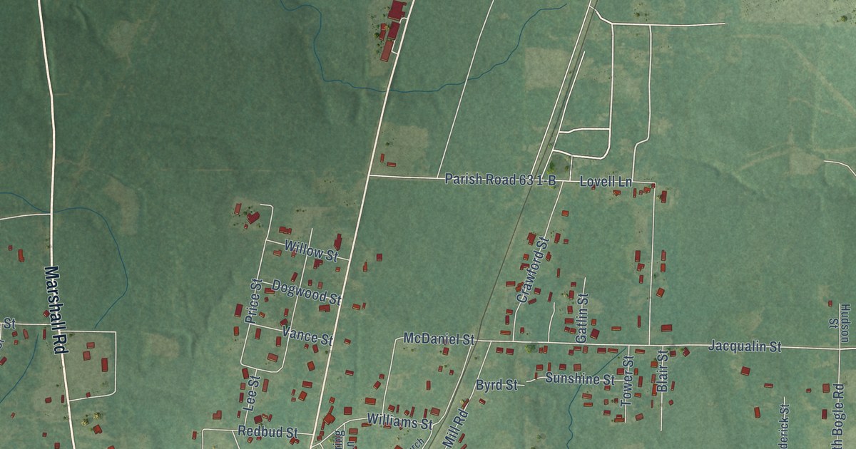 Map of Logansport, Louisiana in 2026