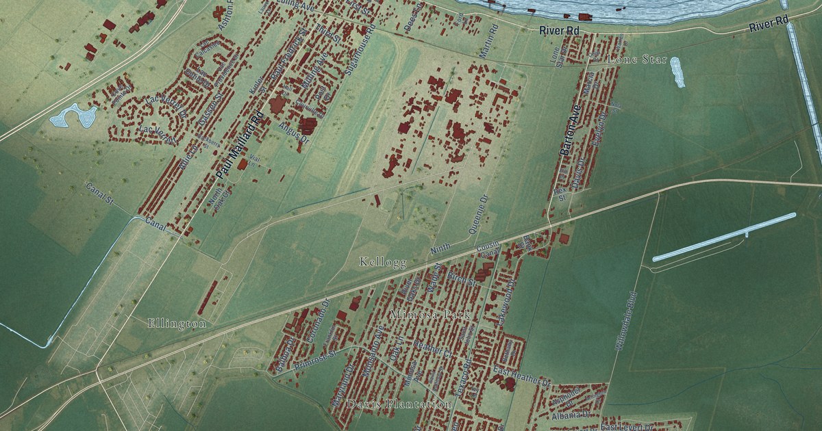 Map of Luling, Louisiana in 2026