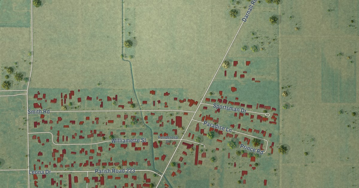Map of Lydia, Louisiana in 2026