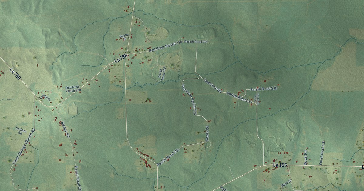 Map of Martin, Louisiana in 2026