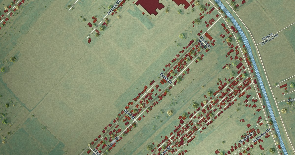 Map of Mathews, Louisiana in 2026