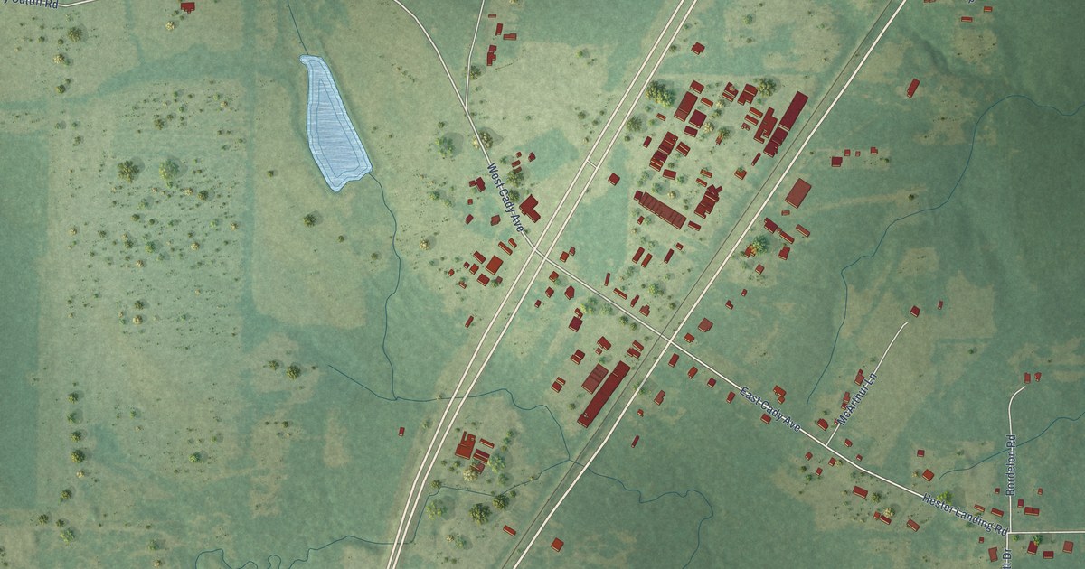 Map of McNary, Louisiana in 2026