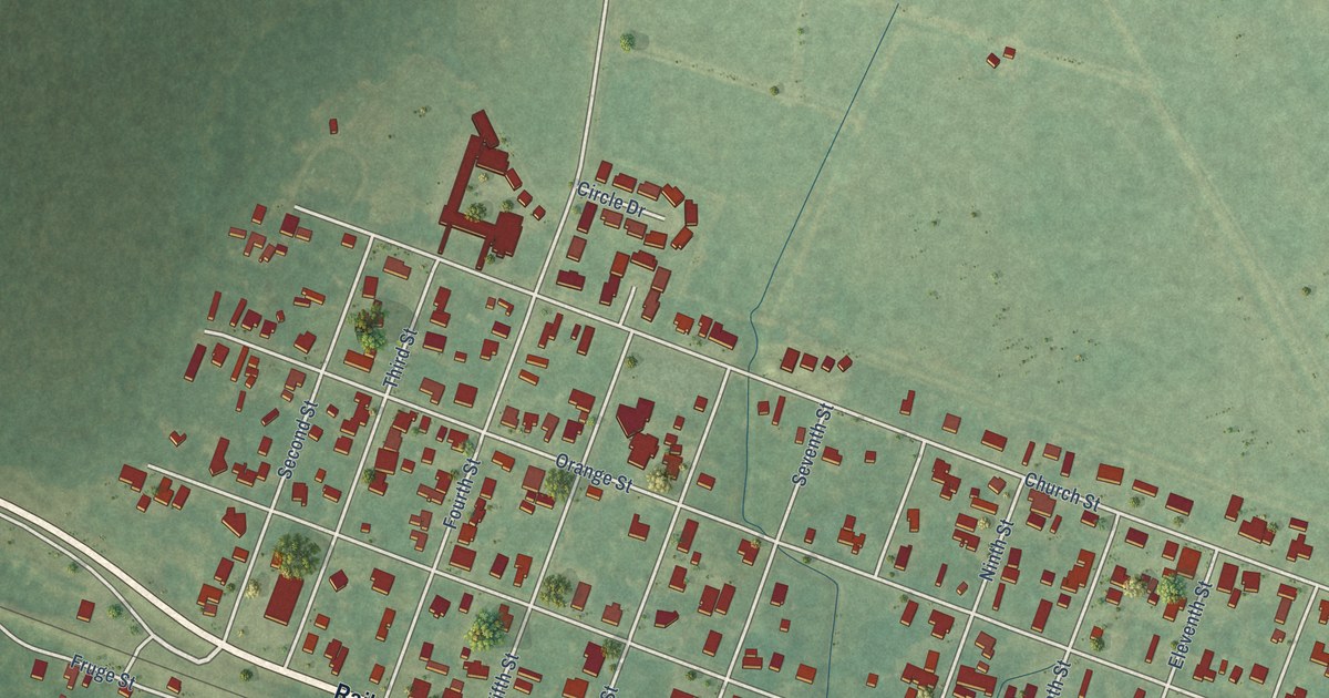 Map of Mermentau, Louisiana in 2026
