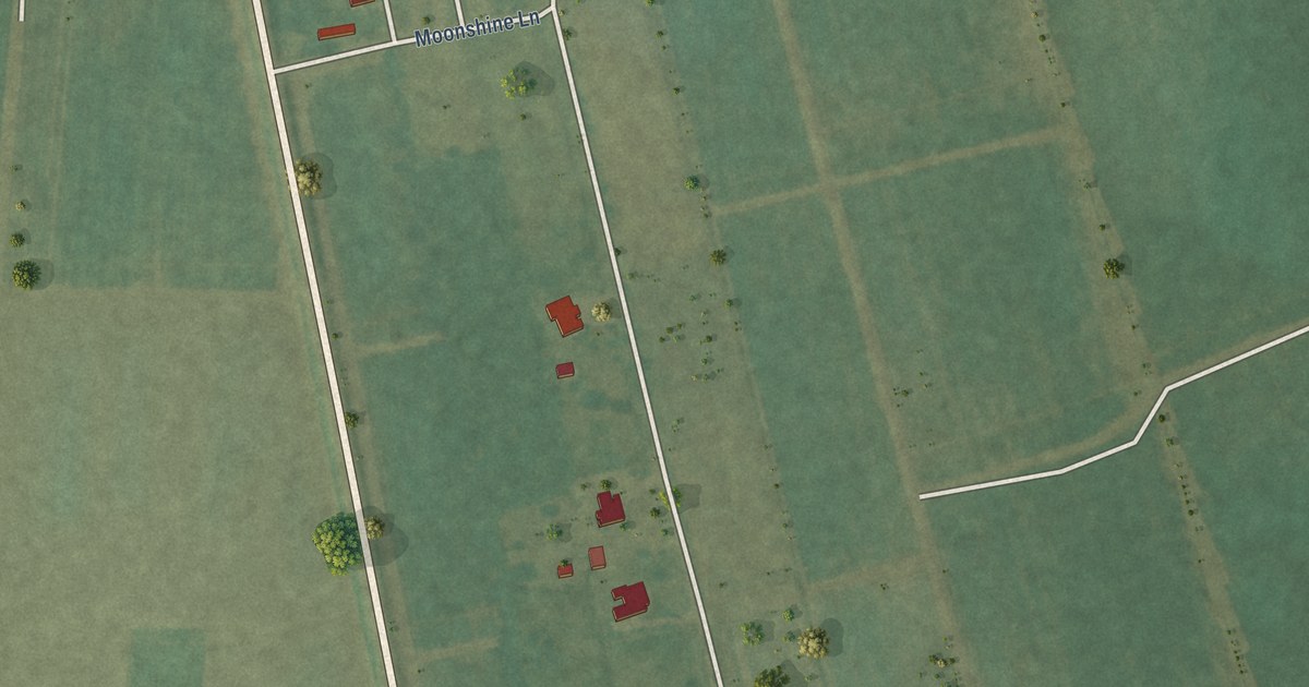 Map of Moonshine, Louisiana in 2026