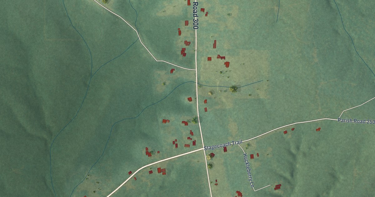 Map of Mount Lebanon, Louisiana in 2026