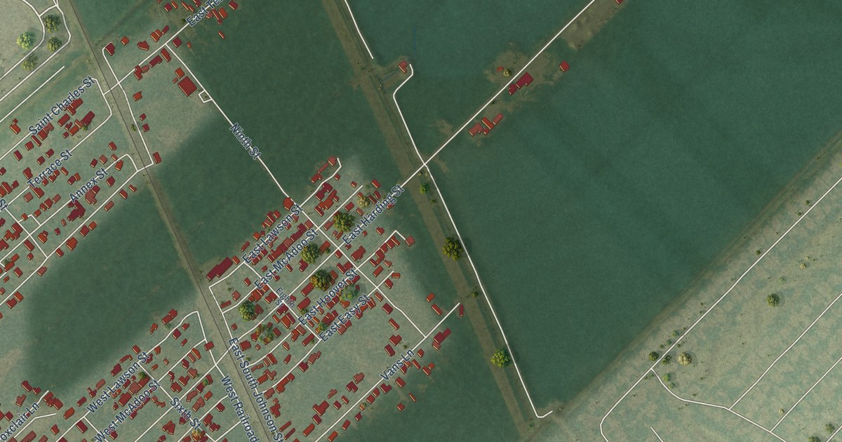 Map of New Sarpy, Louisiana in 2026