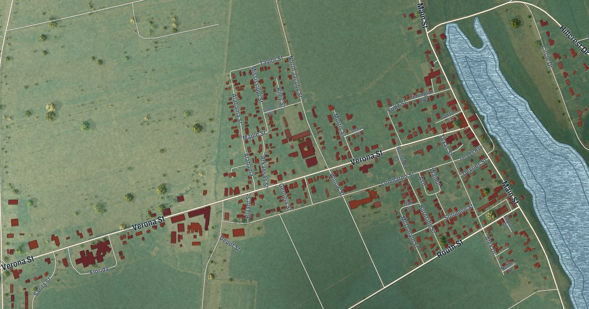 Map of Newellton, Louisiana in 2026