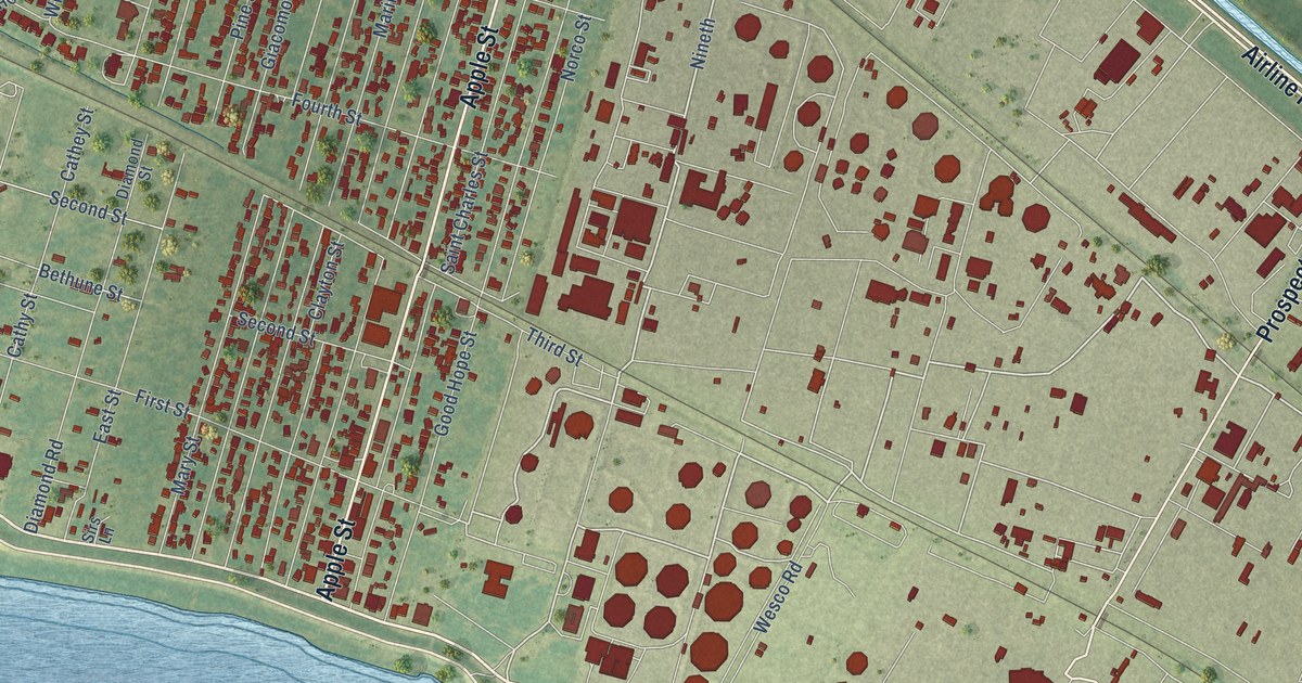 Map of Norco, Louisiana in 2026
