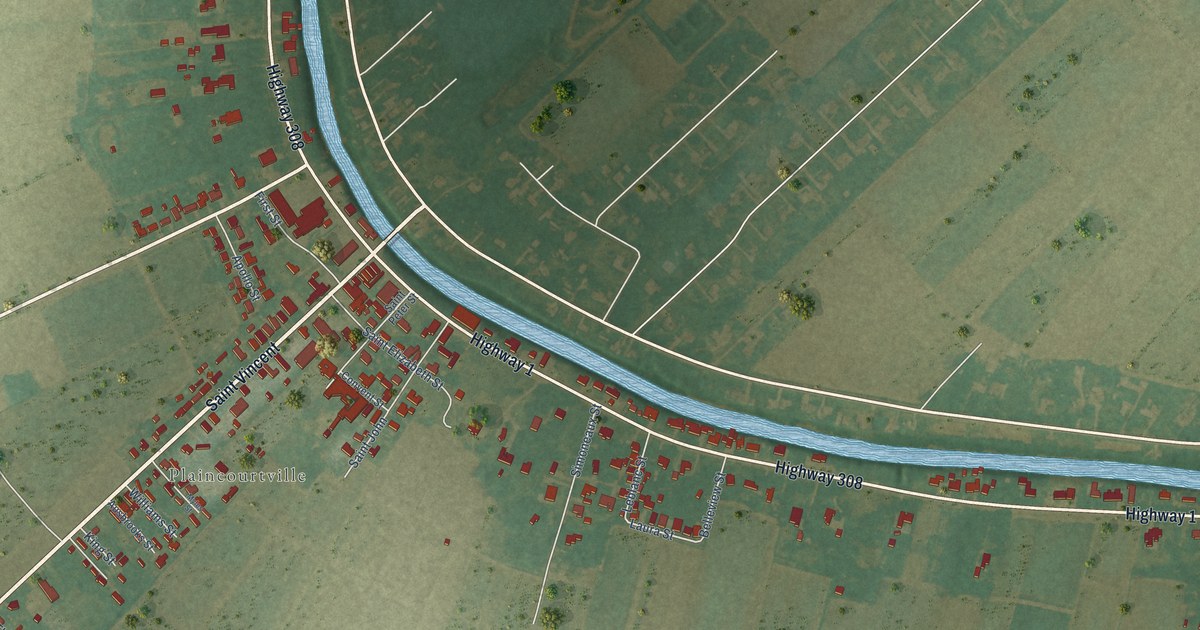 Map of Paincourtville, Louisiana in 2026
