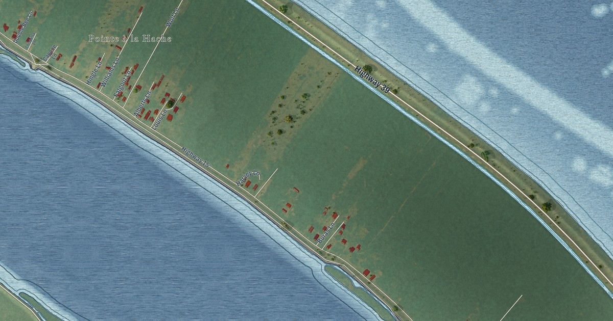 Map of Pointe a la Hache, Louisiana in 2026