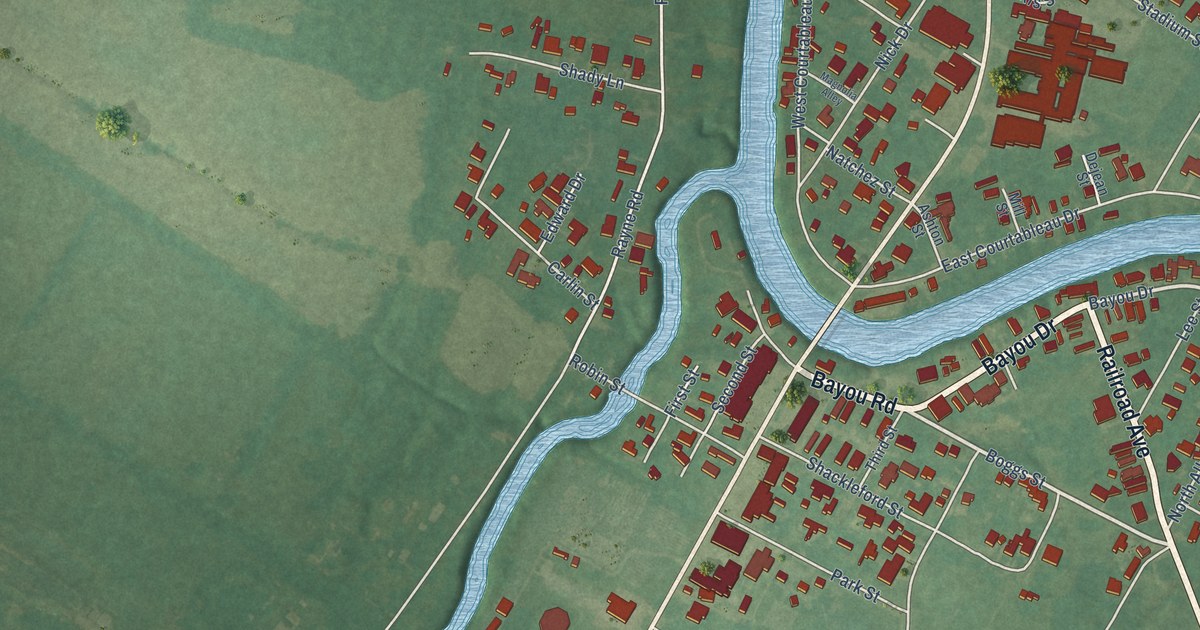 Map of Port Barre, Louisiana in 2026
