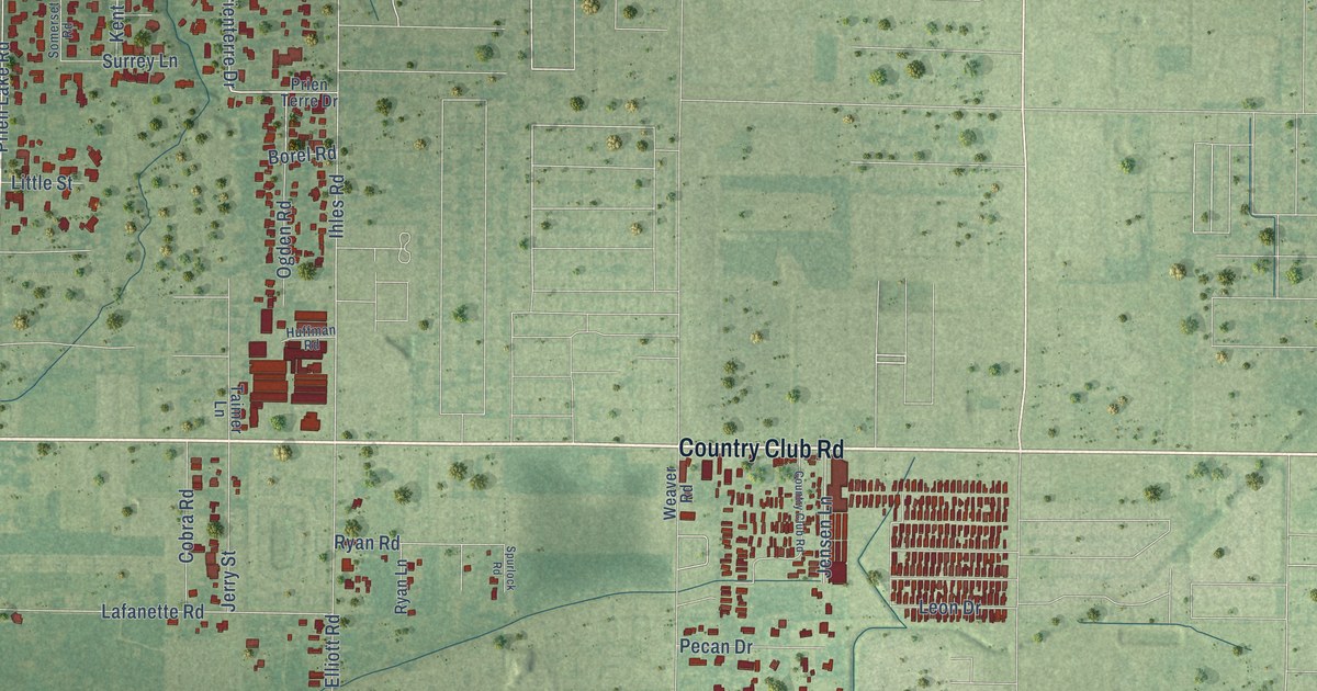 Map of Prien, Louisiana in 2026