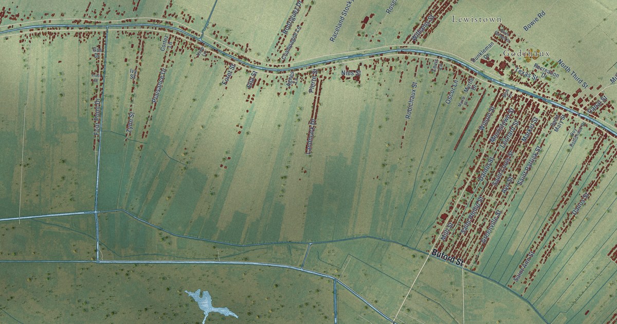 Map of Raceland, Louisiana in 2026