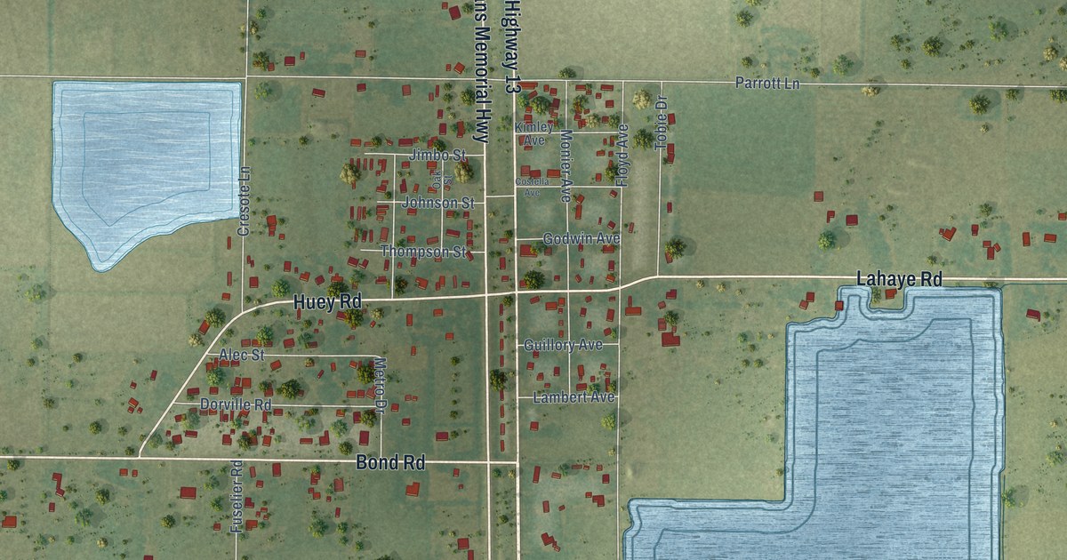 Map of Reddell, Louisiana in 2026