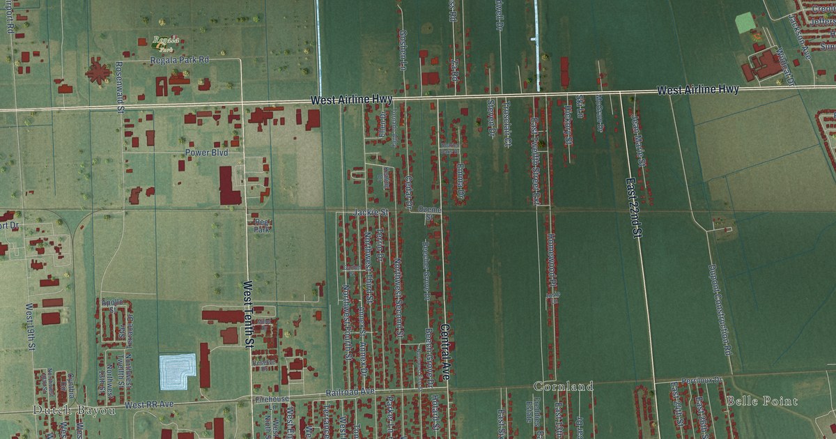 Map of Reserve, Louisiana in 2026