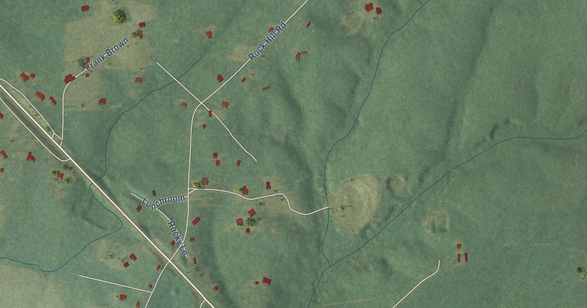 Map of Rock Hill, Louisiana in 2026
