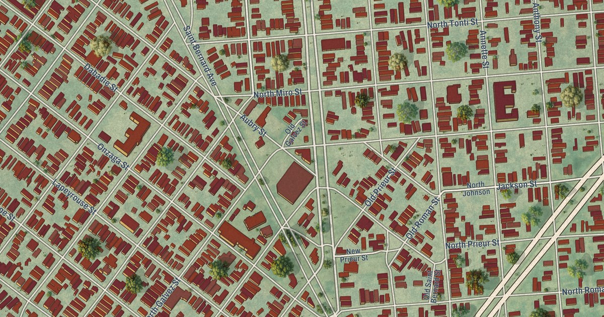 Map of Seventh Ward, Louisiana in 2026
