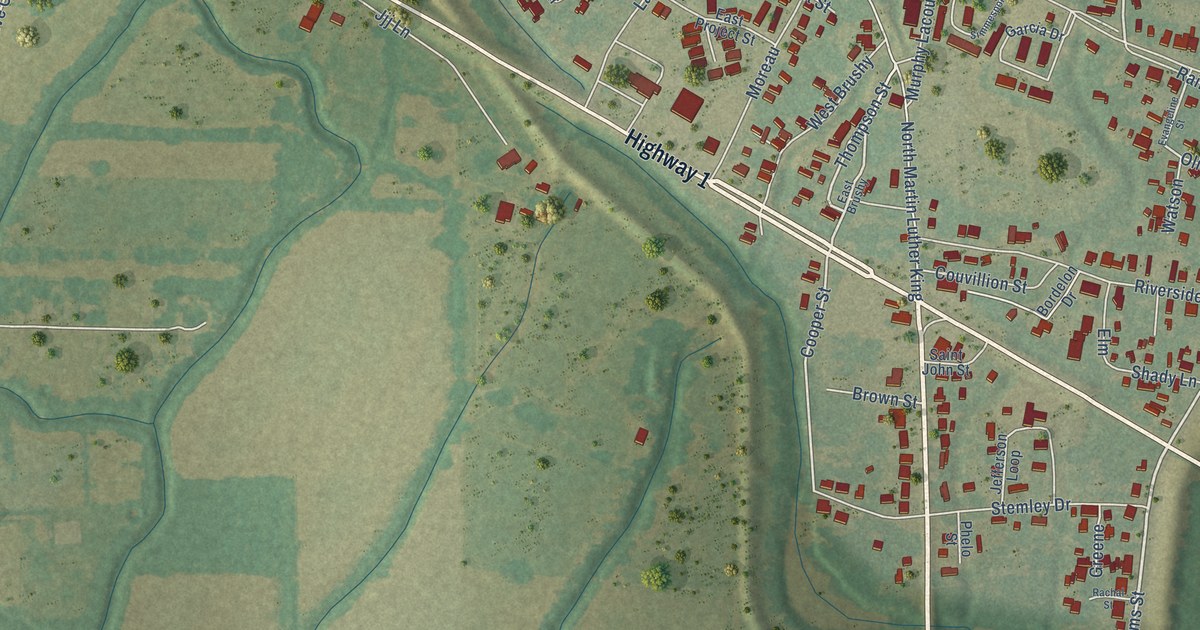 Map of Simmesport, Louisiana in 2026