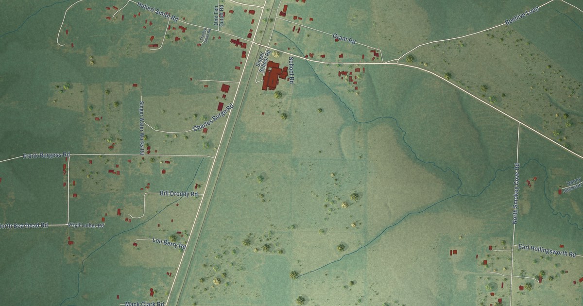 Map of Singer, Louisiana in 2026