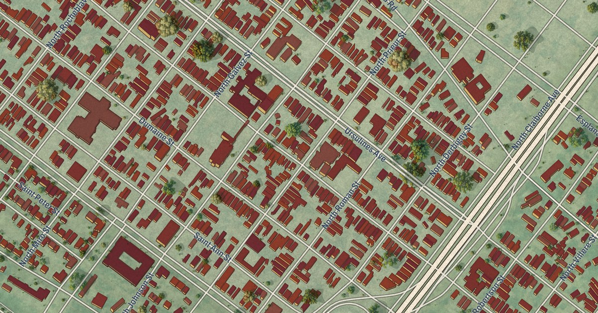 Map of Sixth Ward – Treme – Lafitte, Louisiana in 2026