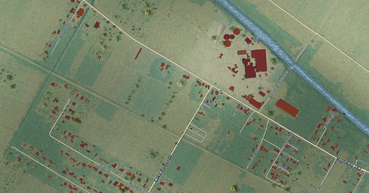 Map of Sorrel, Louisiana in 2026