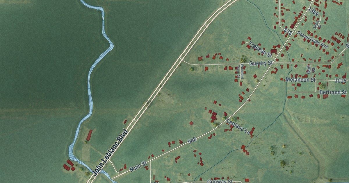 Map of Sorrento, Louisiana in 2026