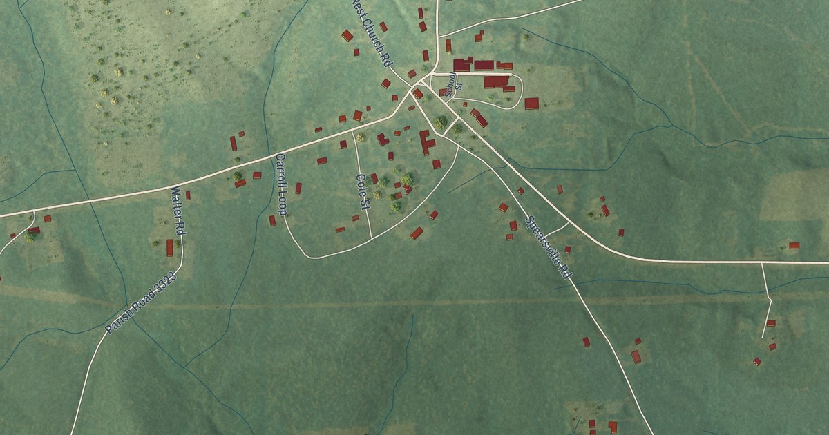 Map of Spearsville, Louisiana in 2026