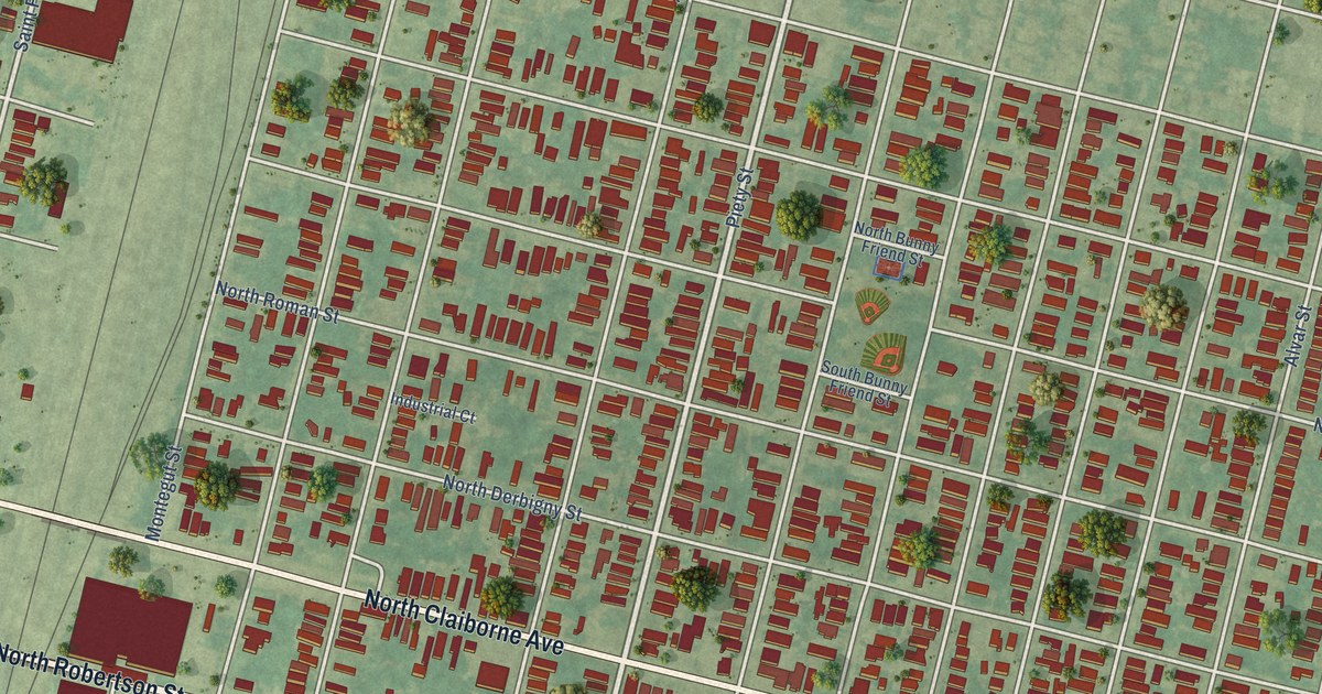 Map of St. Claude, Louisiana in 2026