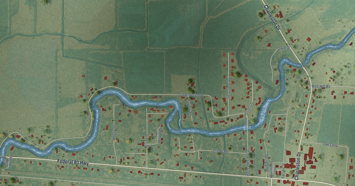 Map of Start, Louisiana in 2026