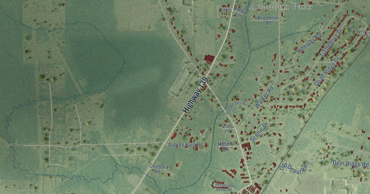 Map of Swartz, Louisiana in 2026