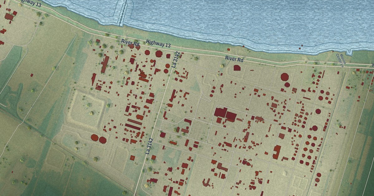 Map of Taft, Louisiana in 2026