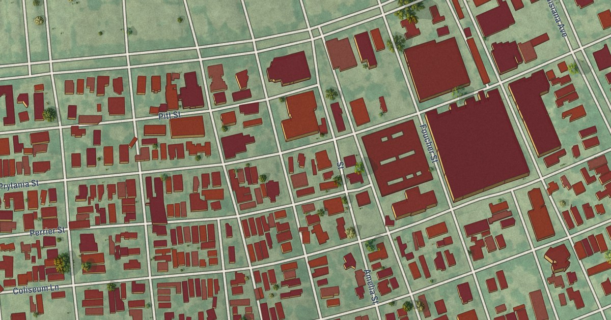 Map of Touro, Louisiana in 2026