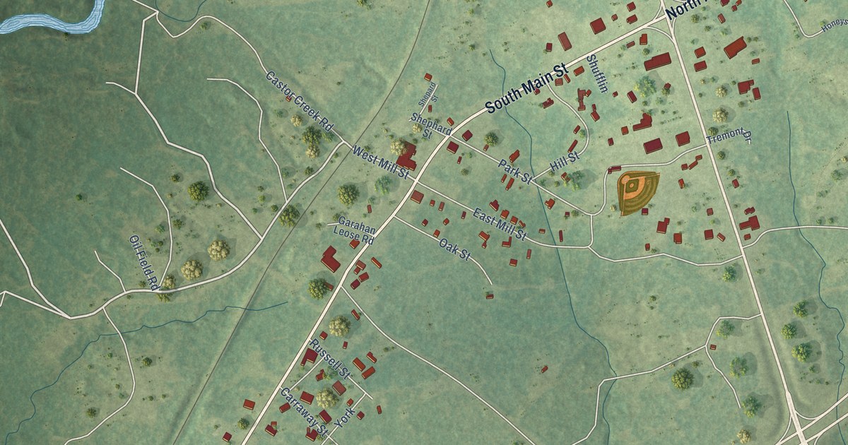 Map of Tullos, Louisiana in 2026