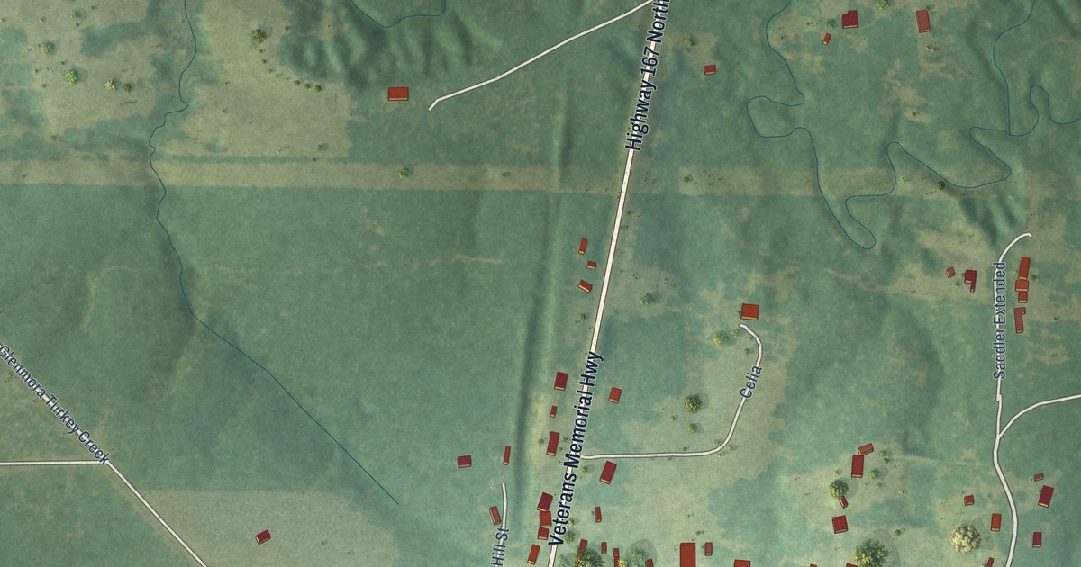 Map of Turkey Creek, Louisiana in 2026