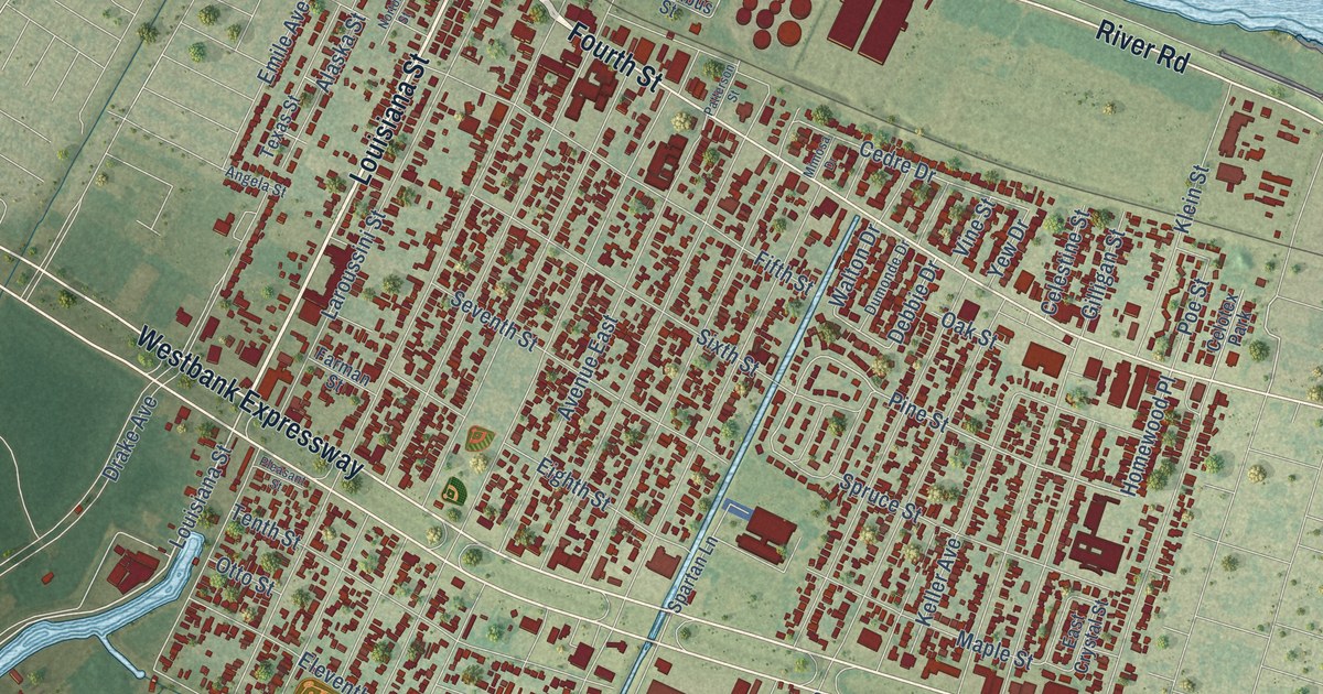 Map of Westwego, Louisiana in 2026