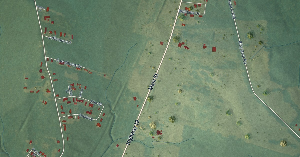Map of Wilson, Louisiana in 2026