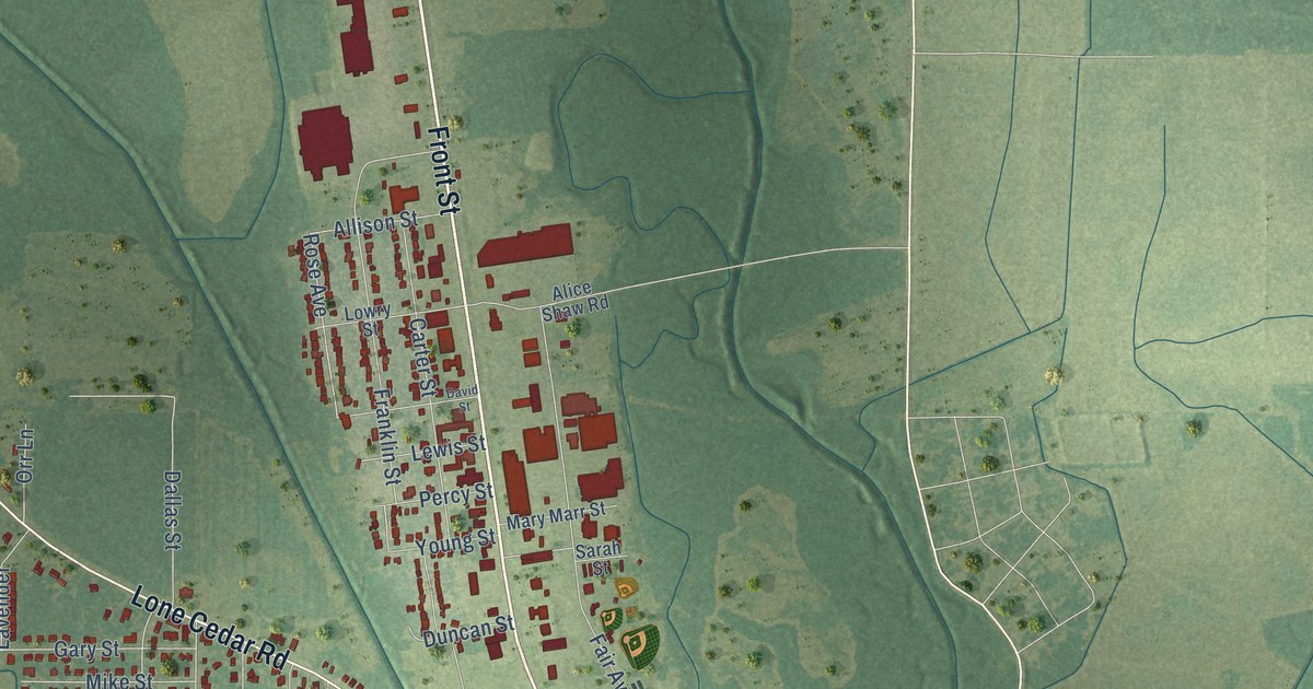 Map of Winnsboro, Louisiana in 2026